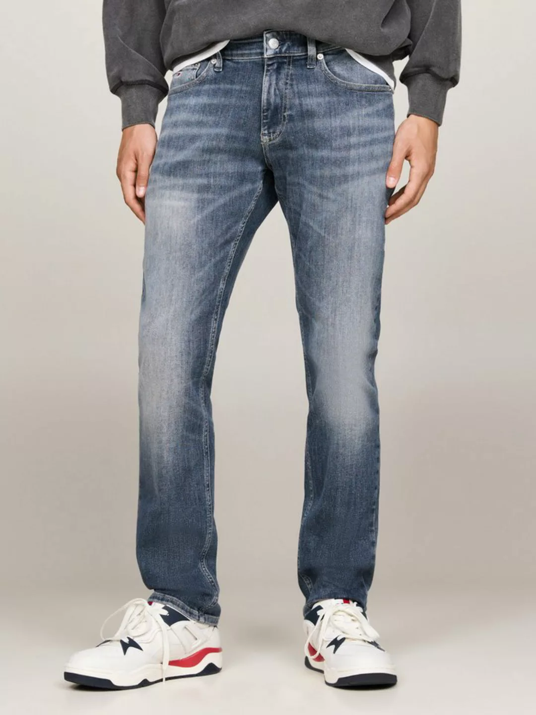 Tommy Jeans Slim-fit-Jeans SCANTON SLIM mit Logoprägung günstig online kaufen