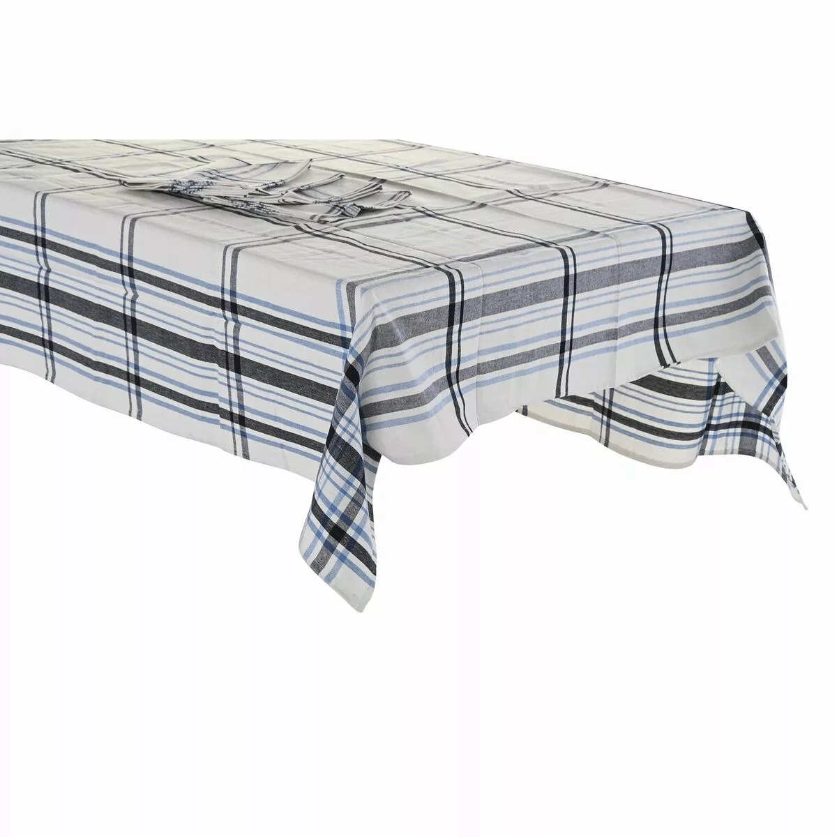 Tischdecke Und Servietten Dkd Home Decor Beige Blau Baumwolle (250 X 150 X günstig online kaufen