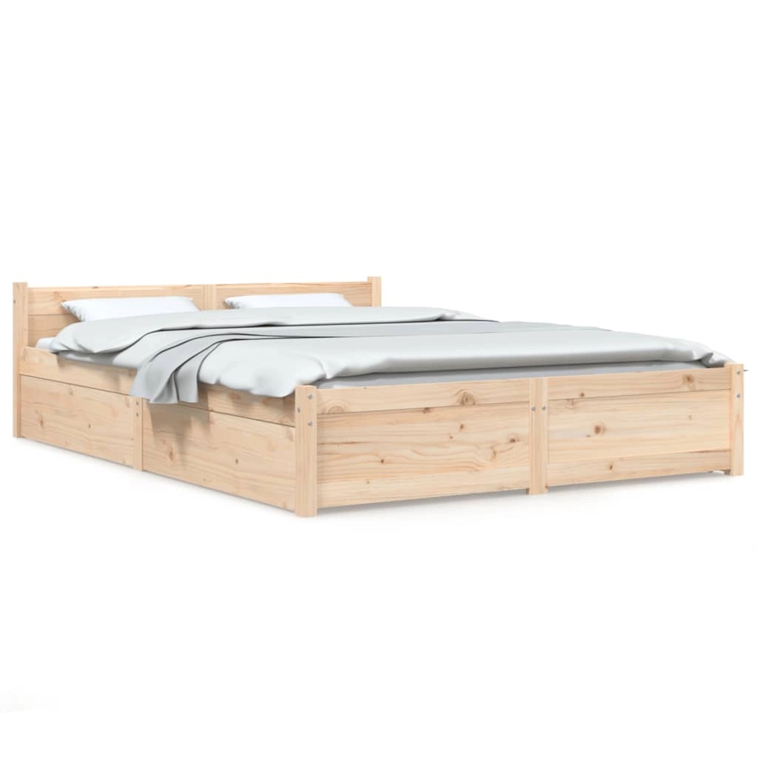 vidaXL Bett mit Schubladen 135x190 cm 4FT6 Double Modell 11119770 günstig online kaufen