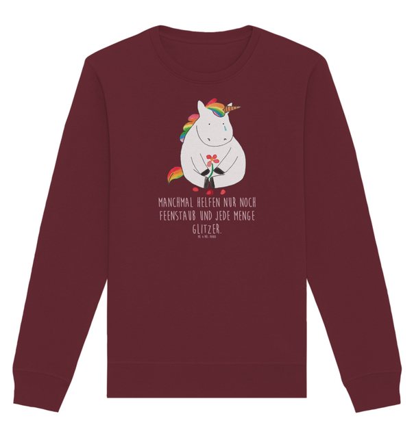 Mr. & Mrs. Panda Longpullover Größe XS Einhorn Traurig - Burgundy - Geschen günstig online kaufen