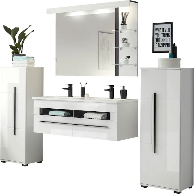 INOSIGN Badmöbel-Set »Cantara, Bad im modernen Design, 4-teiliges Badezimme günstig online kaufen