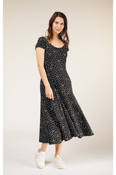 Midi Kleid - Carly Shibori Dress - Aus Bio-baumwolle günstig online kaufen