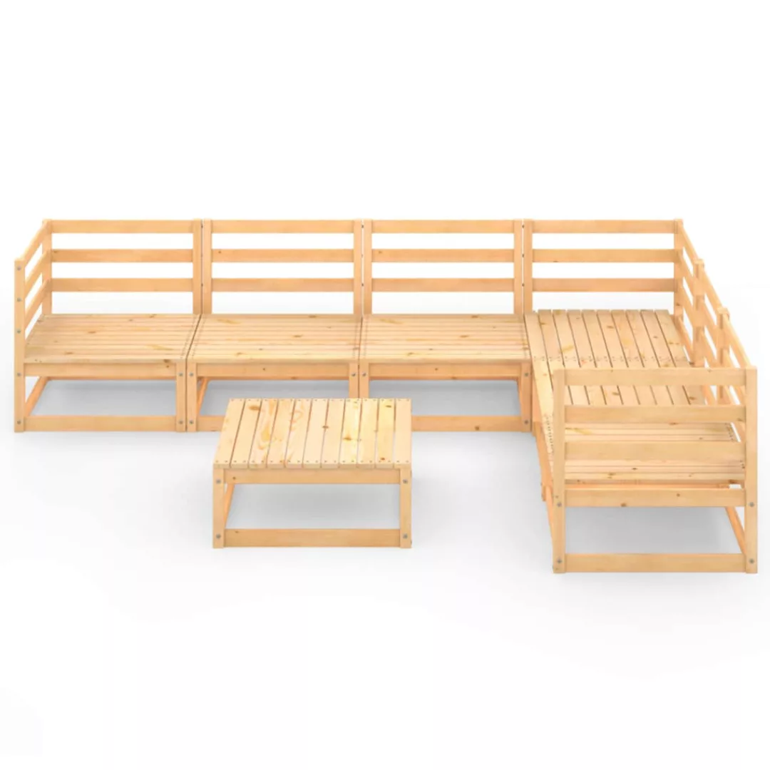 7-tlg. Garten-lounge-set Massivholz Kiefer günstig online kaufen