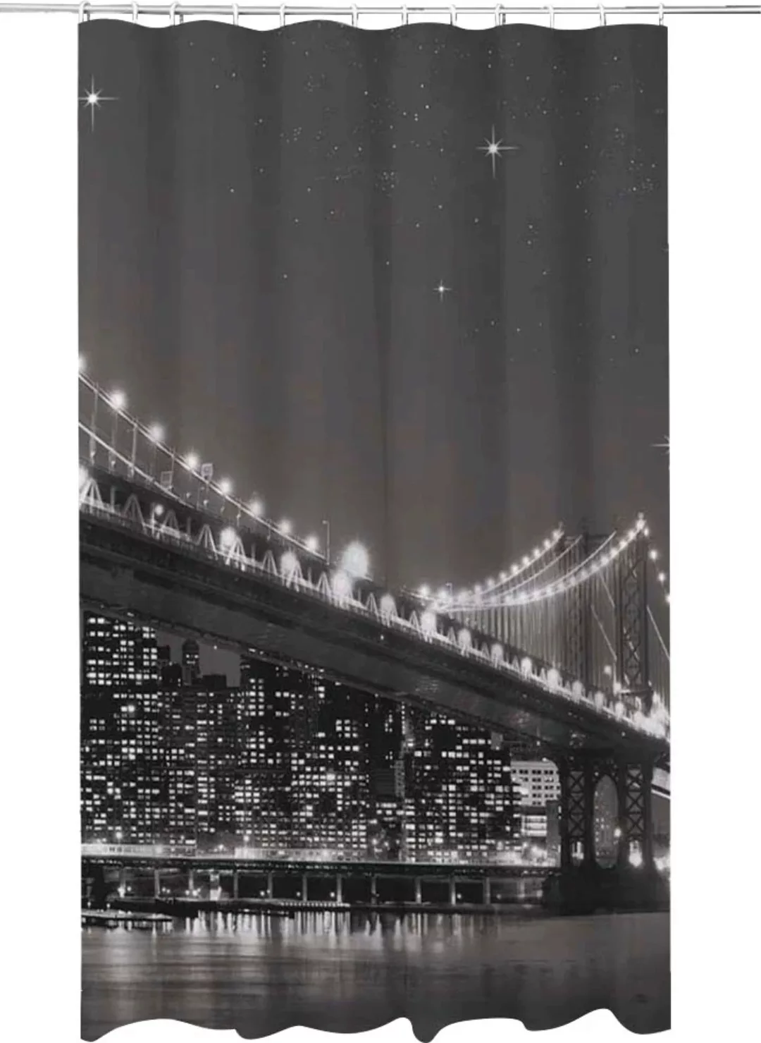 ADOB Duschvorhang "New York", (1 tlg.), Textil, inkl. Vorhangringe und eing günstig online kaufen