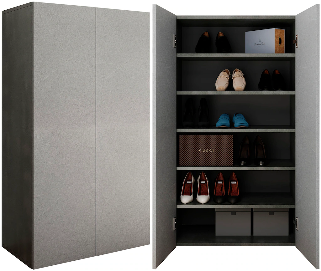 INOSIGN Schuhschrank "Pratiko Breite 63 cm, Höhe 114 cm, Schuhregal mit 6 E günstig online kaufen