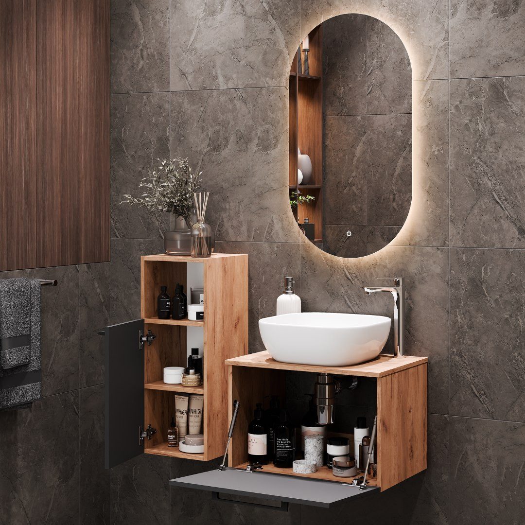 Planetmöbel Badmöbel-Set ASTRA, (Badezimmer Möbel im günstig online kaufen
