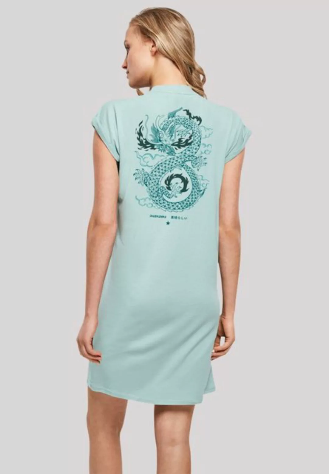 F4NT4STIC Shirtkleid Drachen Feuer Print günstig online kaufen