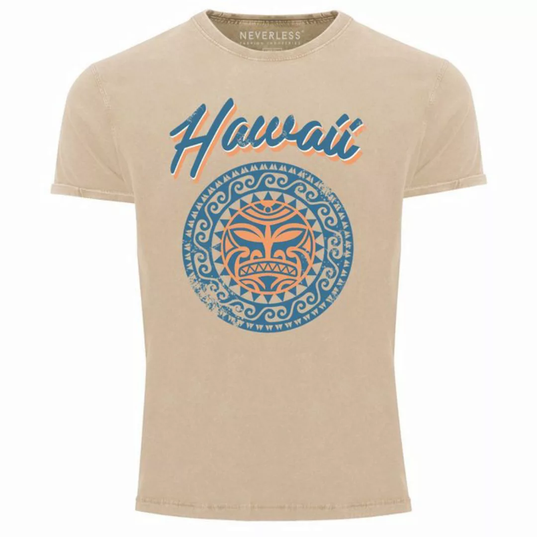 Neverless Print-Shirt Herren T-Shirt Hawaii Tattoo Tribal Maui Ethno Style günstig online kaufen