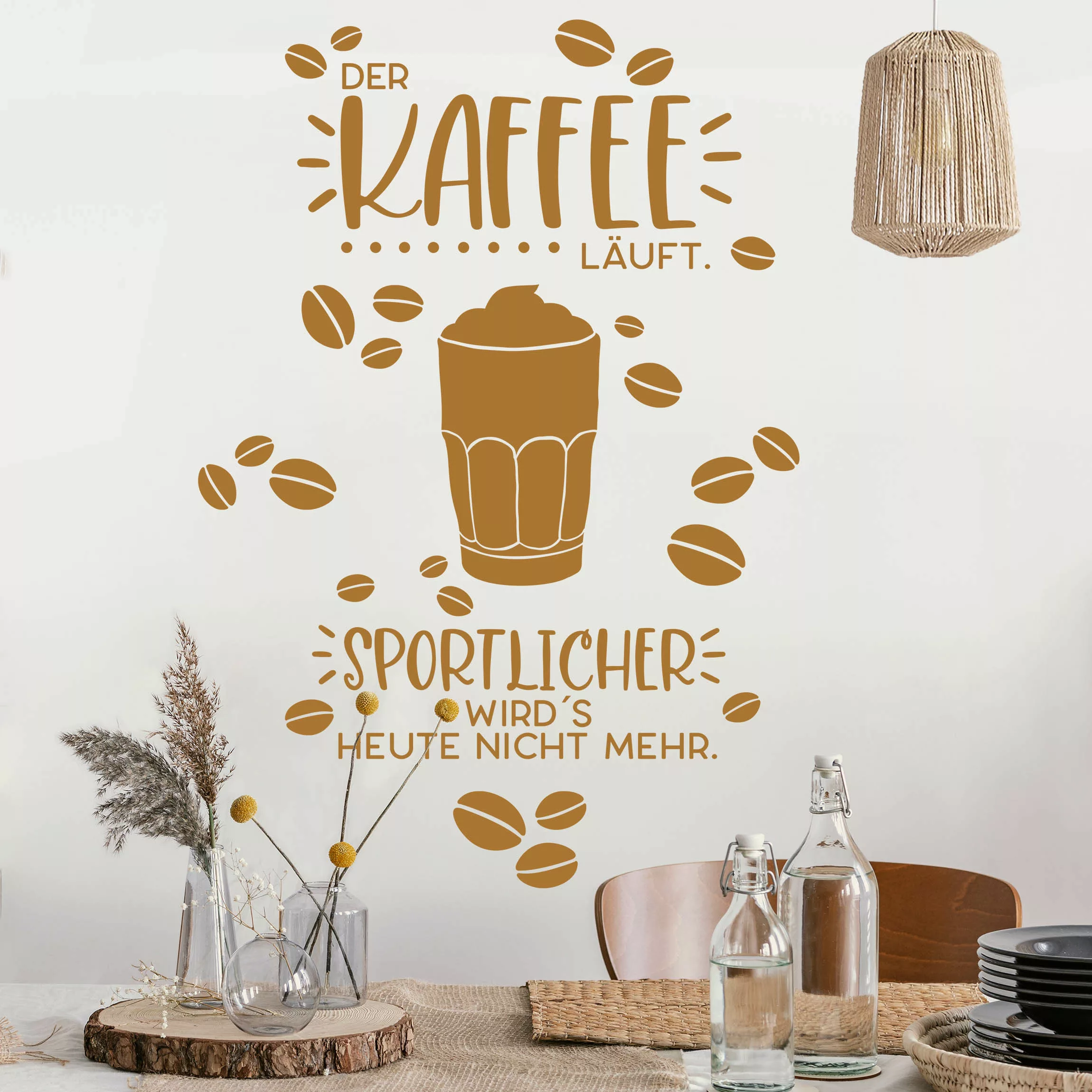 Wandtattoo Der Kaffee läuft günstig online kaufen