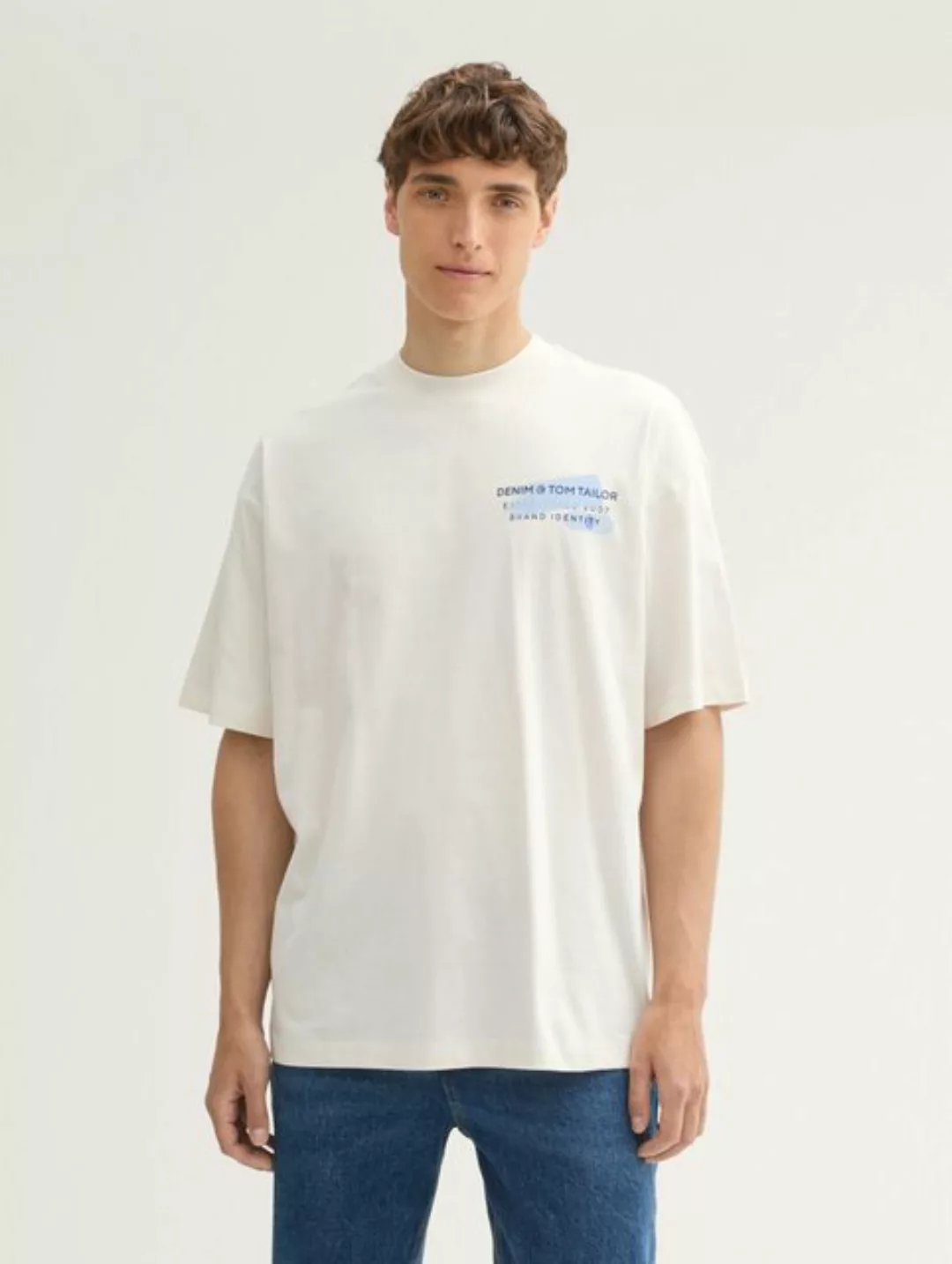 TOM TAILOR Denim T-Shirt Oversized T-Shirt mit Print günstig online kaufen