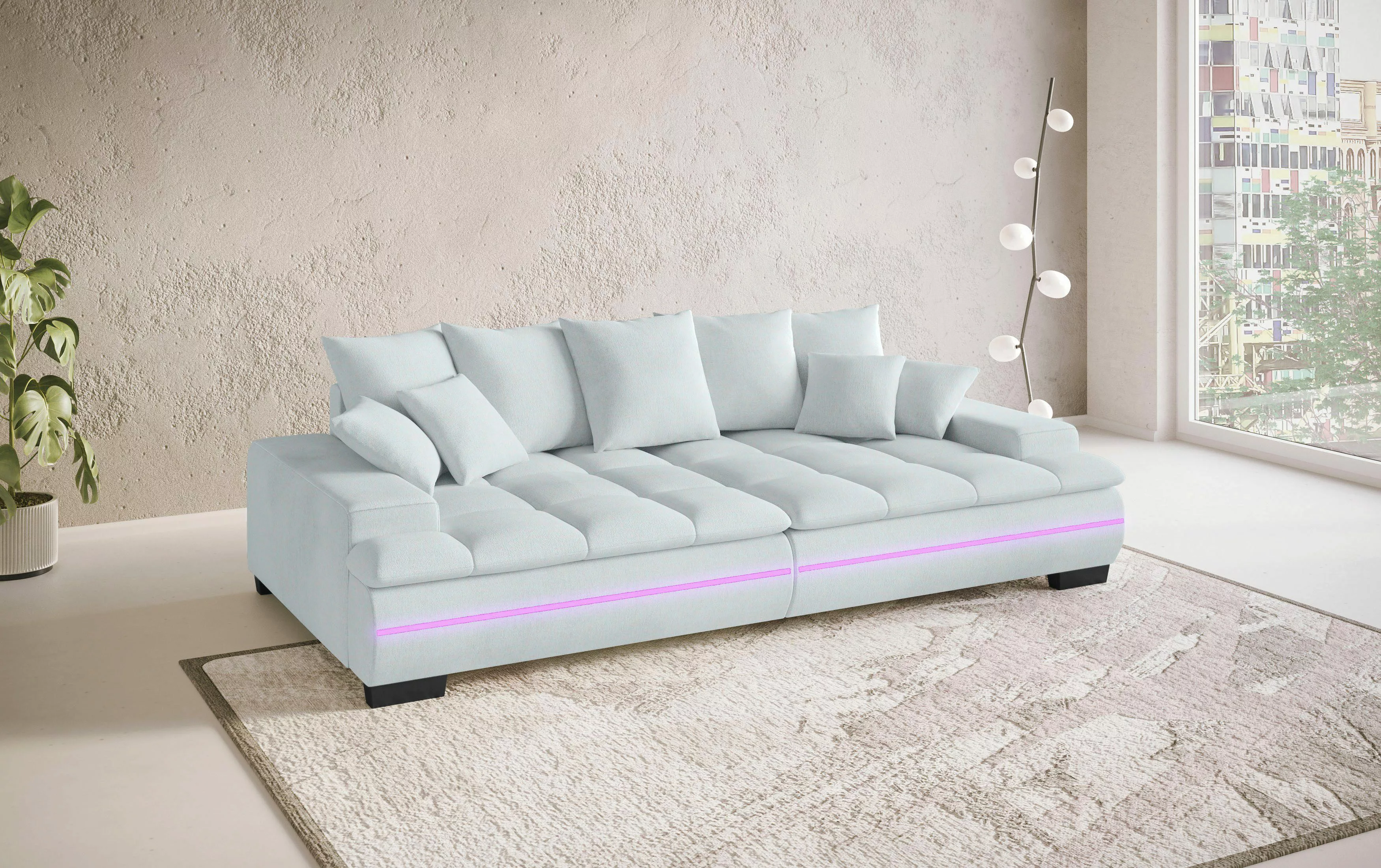 Mr. Couch Big-Sofa "Haiti II RGB-LED", RGB-LED Beleuchtung, mit Handwerklic günstig online kaufen