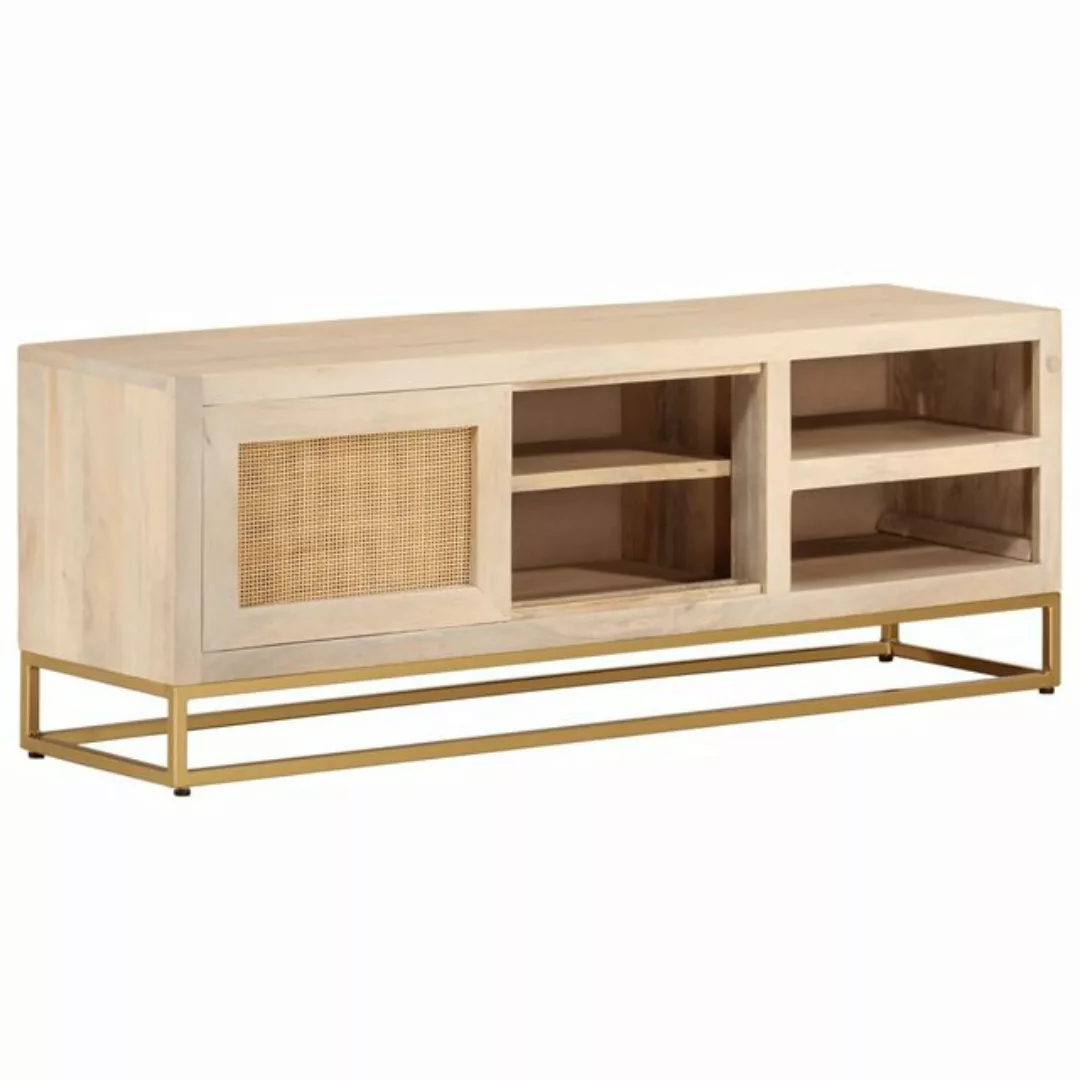 vidaXL TV-Schrank TV-Schrank 110x30x40 cm Massivholz Mango und Eisen TV-Möb günstig online kaufen