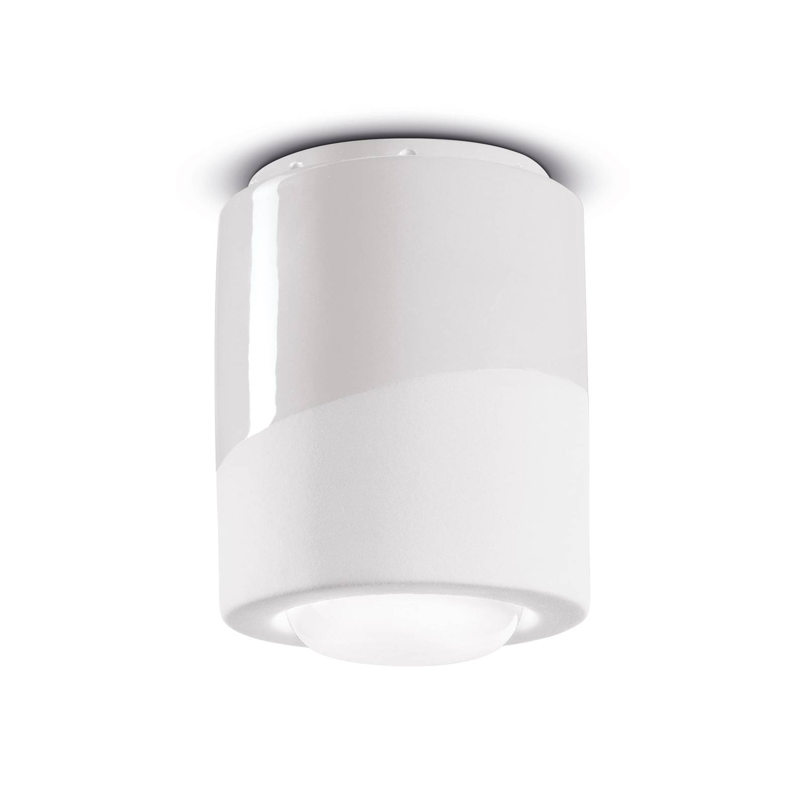 Deckenlampe PI, zylindrisch, Ø 12,5 cm weiß günstig online kaufen