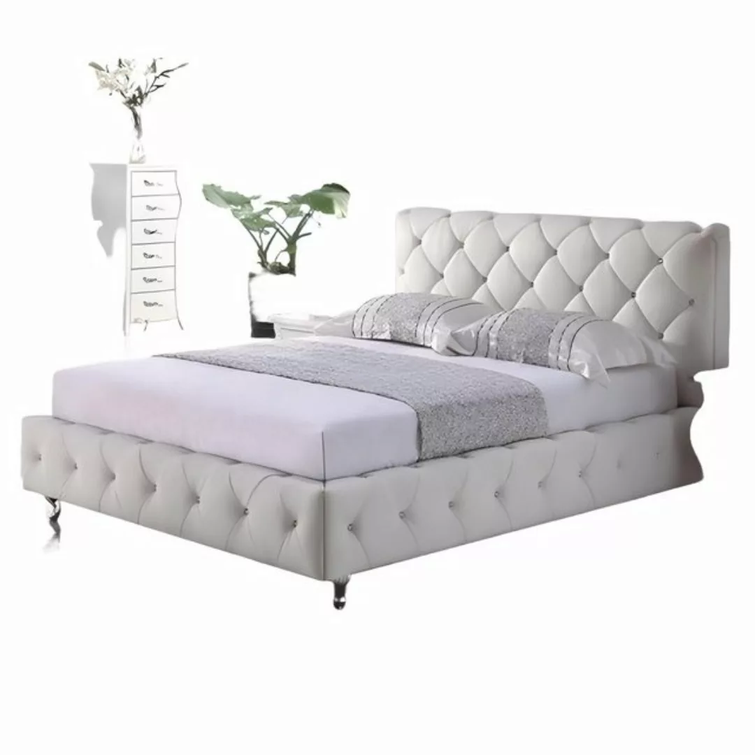 Xlmoebel Bett Bett im Chesterfield-Stil für das Schlafzimmer 180x200cm mit günstig online kaufen