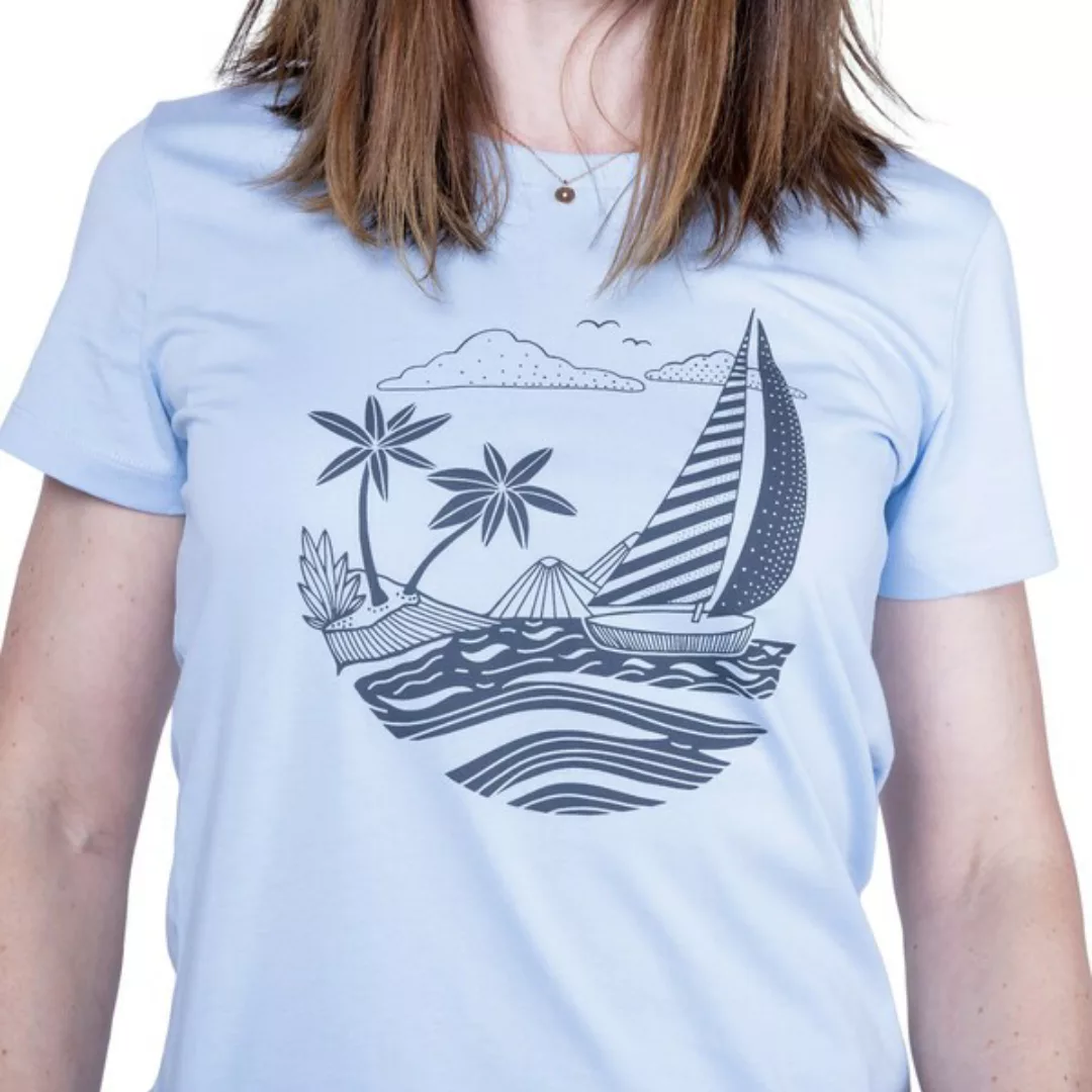Damen T- Shirt "Elsailing" In Sky Blue günstig online kaufen