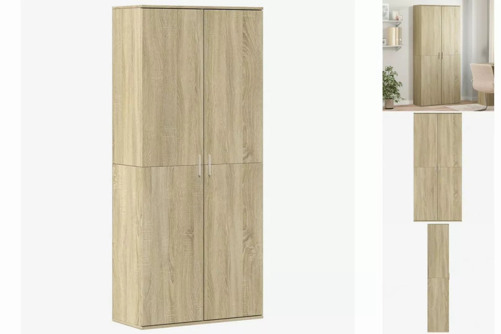 vidaXL Kleiderschrank Kleiderschrank Sonoma-Eiche 80x35x180 cm Holzwerkstof günstig online kaufen