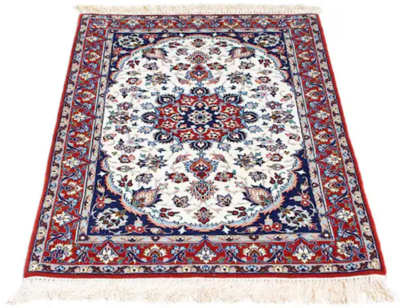 morgenland Orientteppich »Perser - Isfahan - Premium - 108 x 70 cm - beige« günstig online kaufen