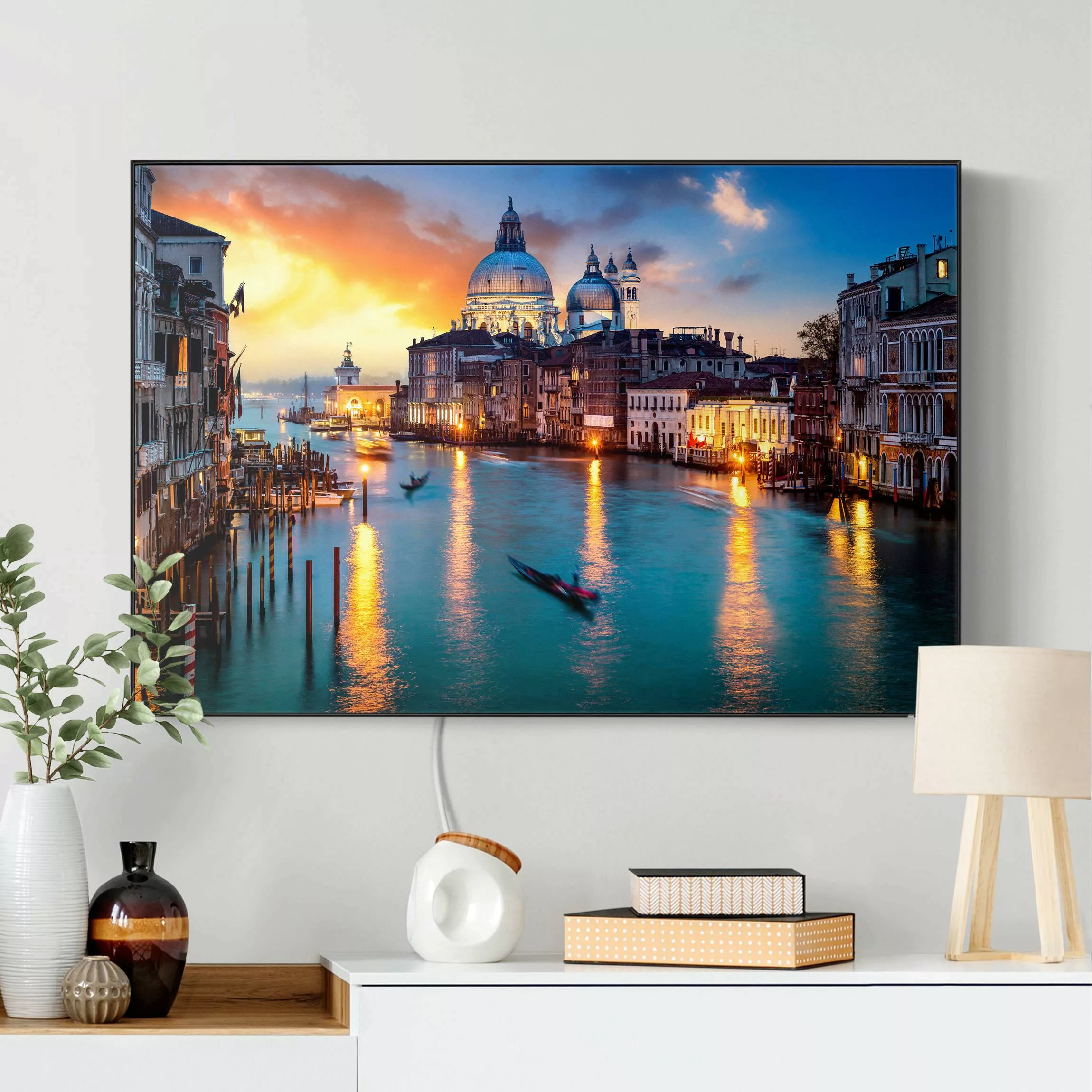 LED-Wechselbild Sunset in Venice günstig online kaufen