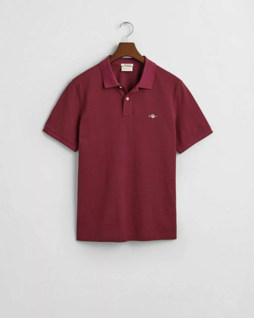 Gant Poloshirt REG SHIELD SS PIQUE POLO mit Logo und Flachstrickkragen 100% günstig online kaufen