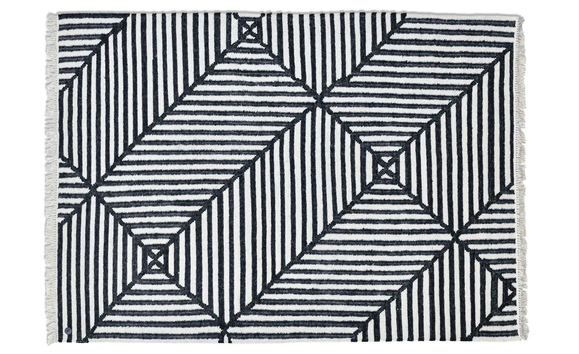 TOM TAILOR HOME Teppich »Cozy Kelim«, rechteckig, handgewebt, mit Fransen, günstig online kaufen