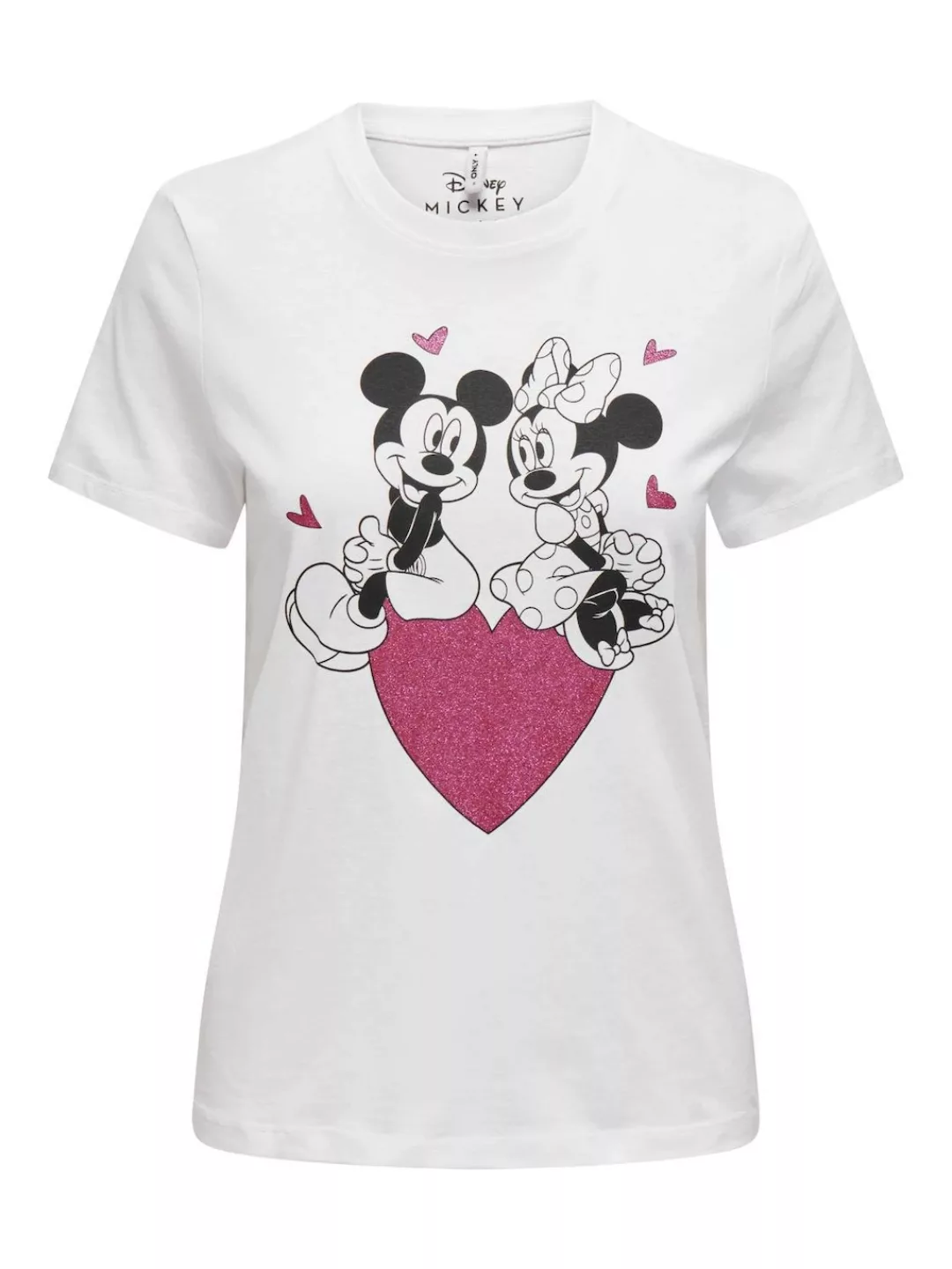 ONLY Kurzarmshirt ONLMICKEY LIFE REG S/S VALENTINE TOP JRS mit Mickey und M günstig online kaufen