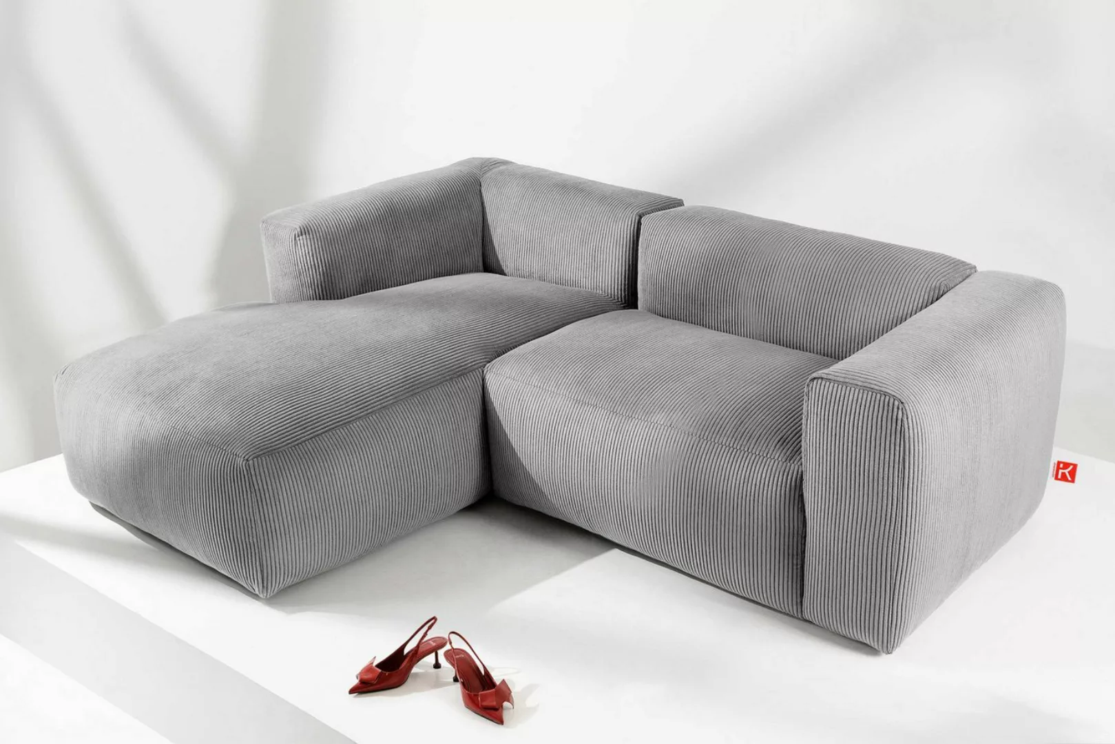 KONSIMO® Ecksofa Links Ecksofa BUFFO, hergestellt in der EU,extrem weicher günstig online kaufen