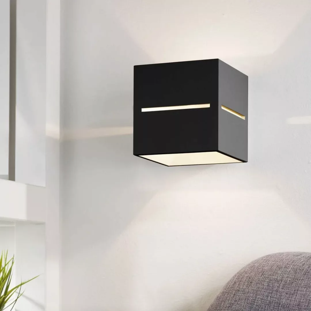 famlights | Wandleuchte Esther aus Aluminium in Schwarz G9 max. 40W günstig online kaufen