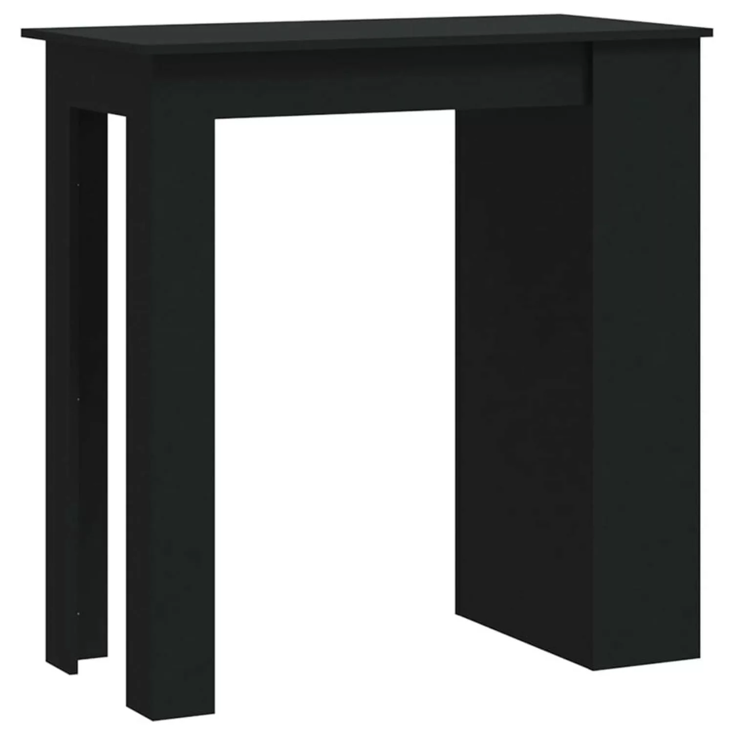 Bartisch Mit Ablagefleche Schwarz 102x50x103,5 Cm Spanplatte günstig online kaufen