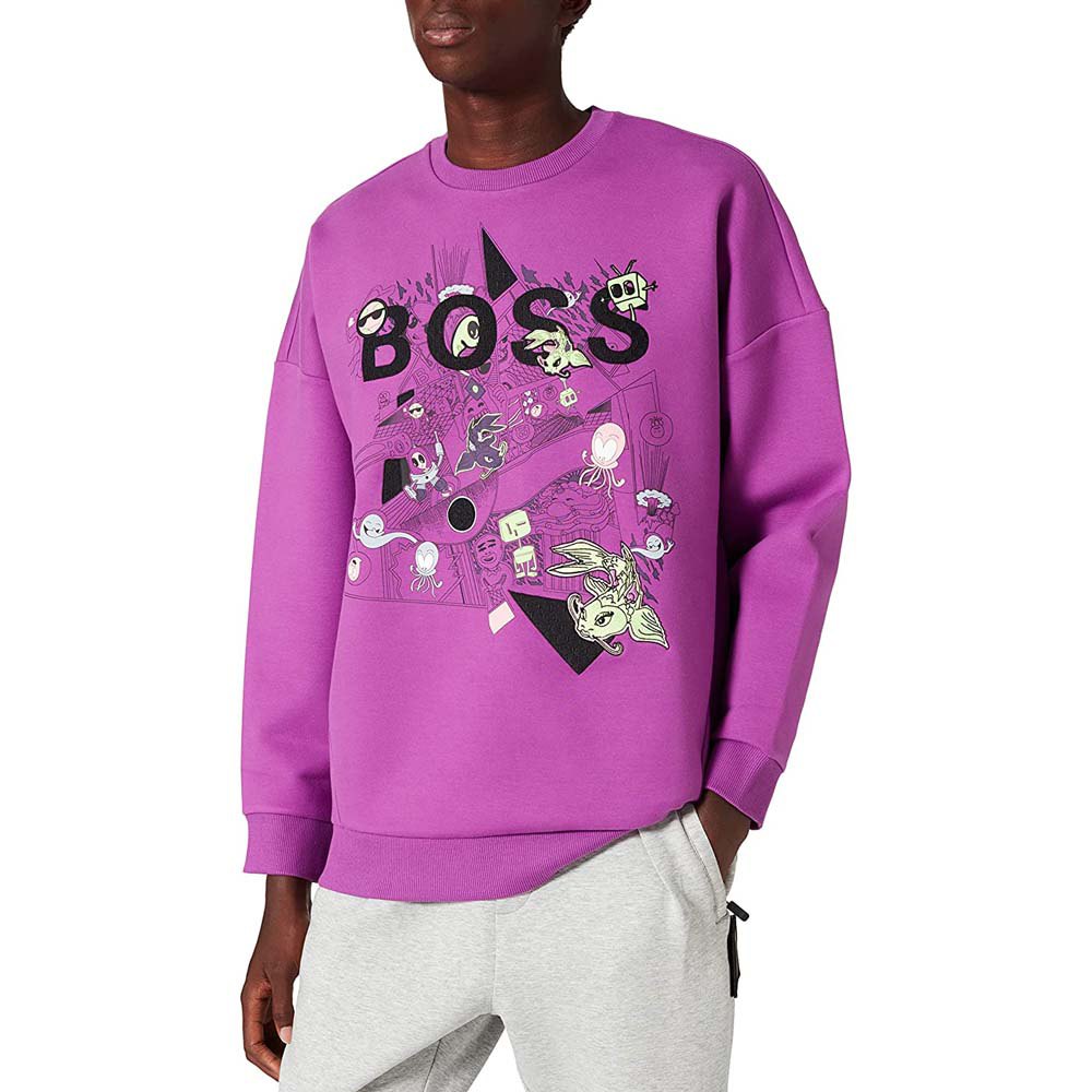 Boss Salbo Lotus Sweatshirt M Bright Purple günstig online kaufen