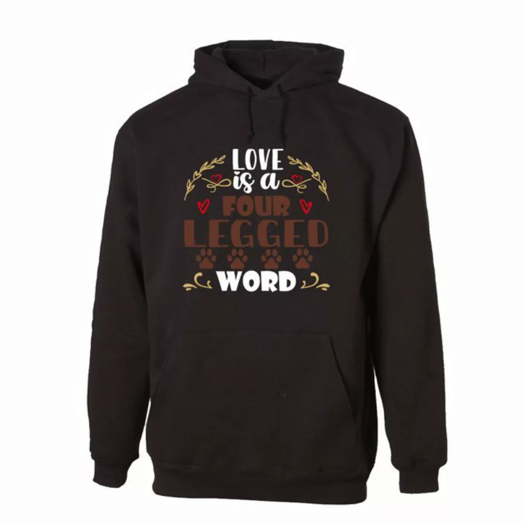 G-graphics Hoodie Love is a four legged word Unisex mit trendigem Frontprin günstig online kaufen