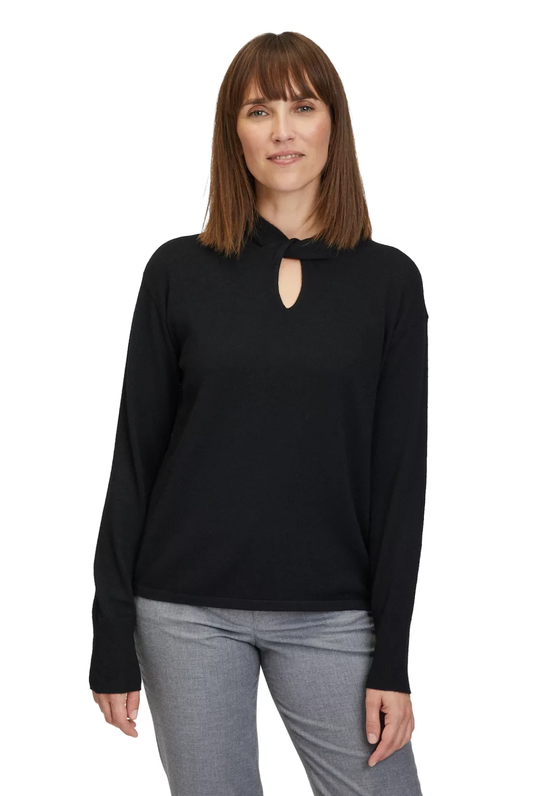 Betty Barclay Strickpullover "Betty Barclay Feinstrickpullover mit Schleife günstig online kaufen