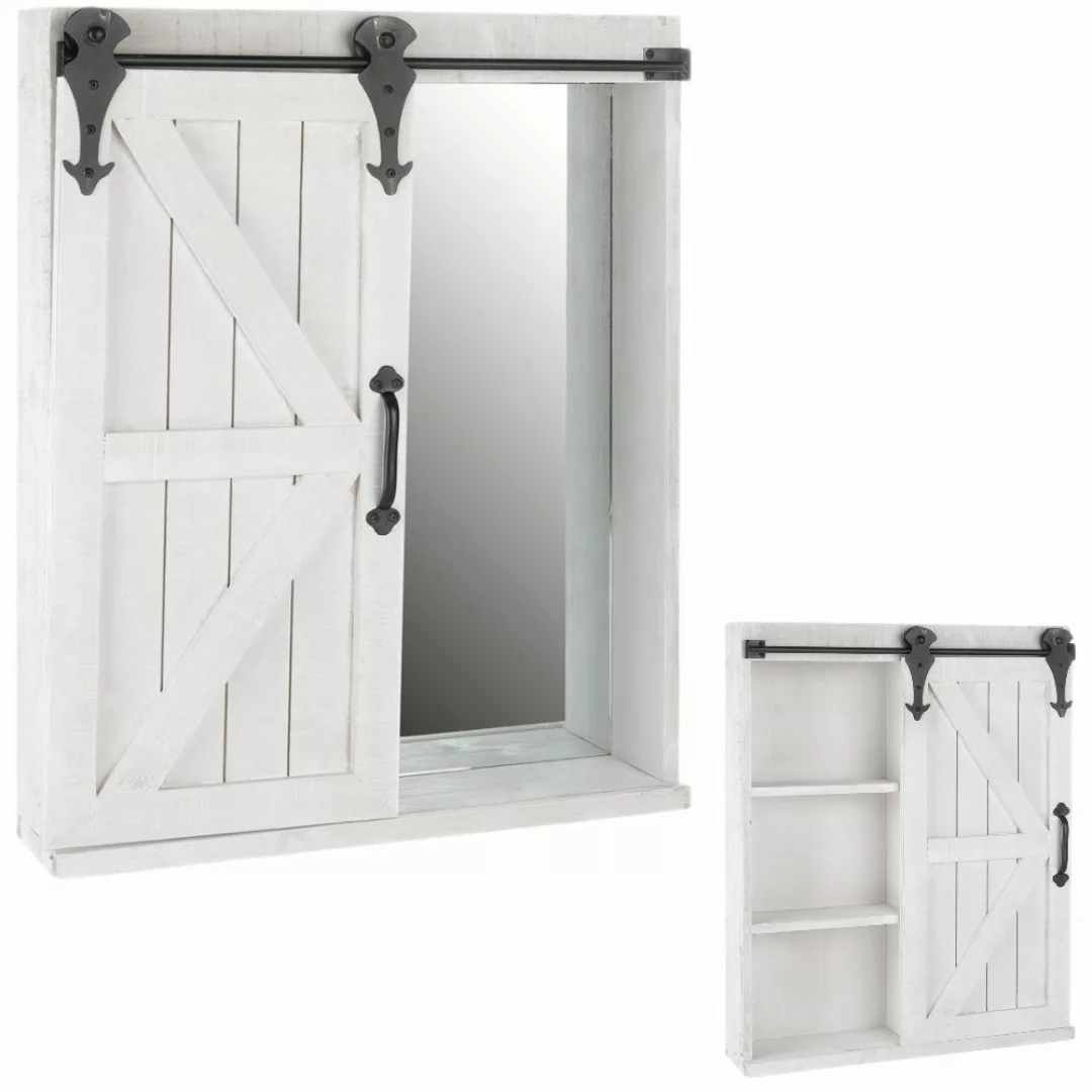 Mucola Spiegelschrank Wandschrank Schiebetür Spiegelschrank Regal günstig online kaufen