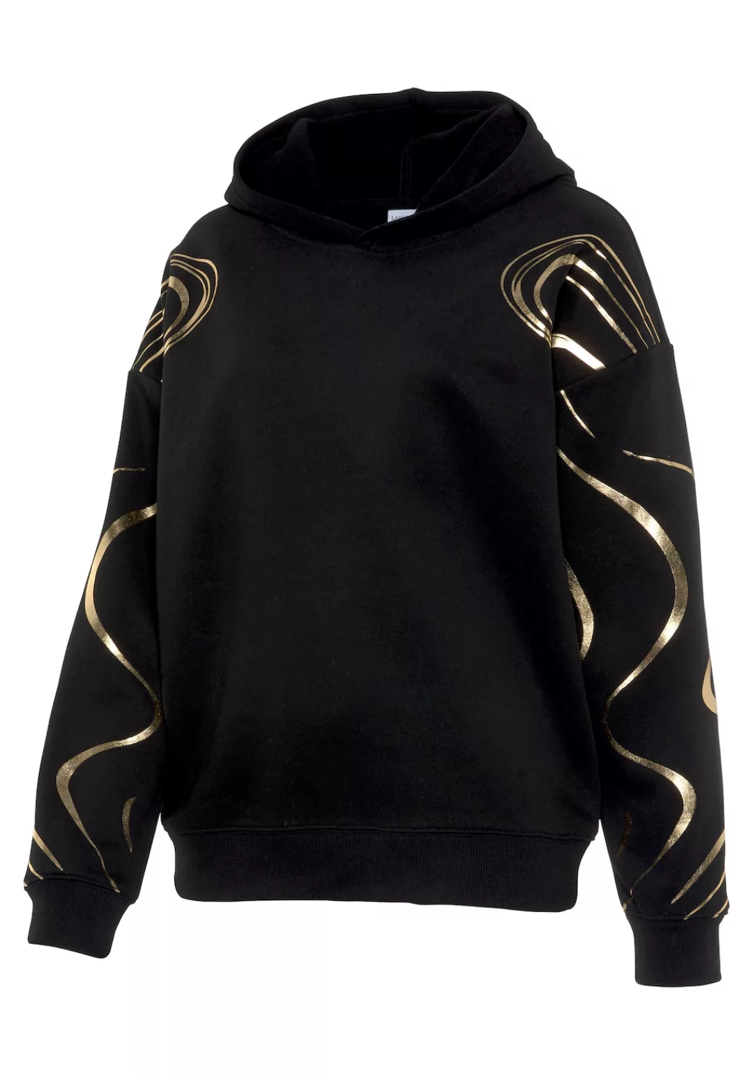 LASCANA ACTIVE Hoodie -Kapuzensweatshirt mit glänzenden Druck günstig online kaufen