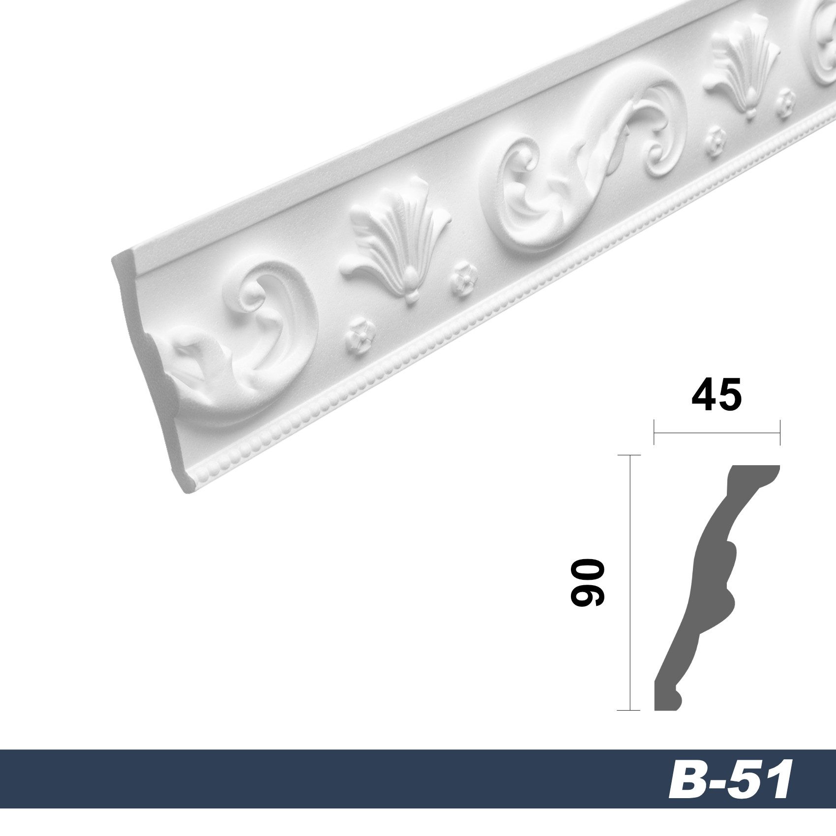 marbet design Stuckleiste B-51, 50 Meter, günstig online kaufen