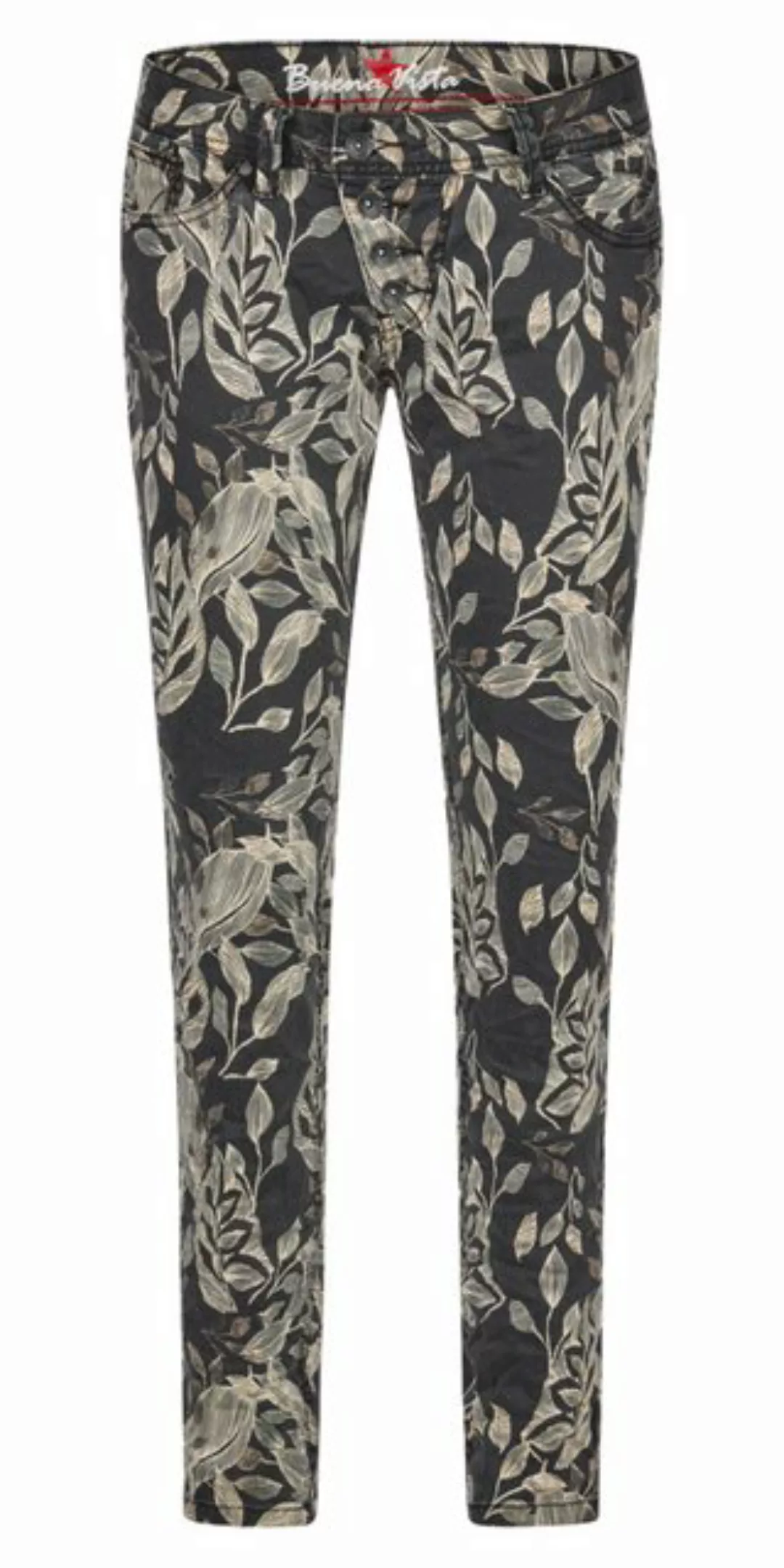 Buena Vista Skinny-fit-Jeans Malibu cropped stretch twill tonal flower günstig online kaufen