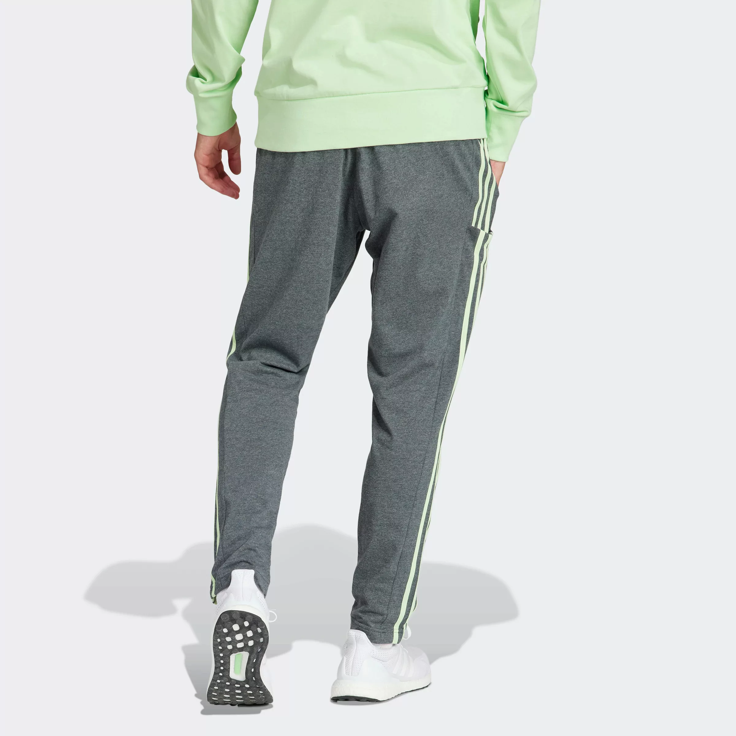adidas Sportswear Sporthose "ESSENTIALS SINGLE JERSEY TAPERED OPEN HEM 3STR günstig online kaufen