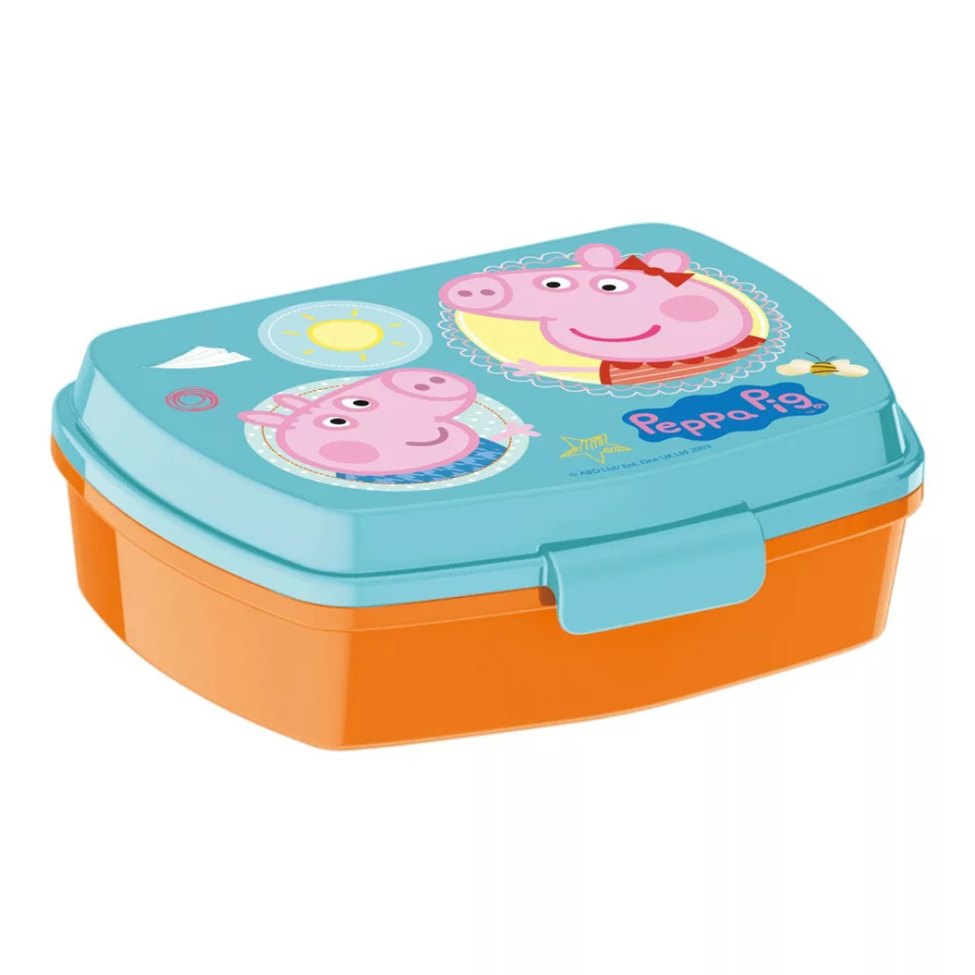 Brotdose Peppa Pig türkis/orange günstig online kaufen