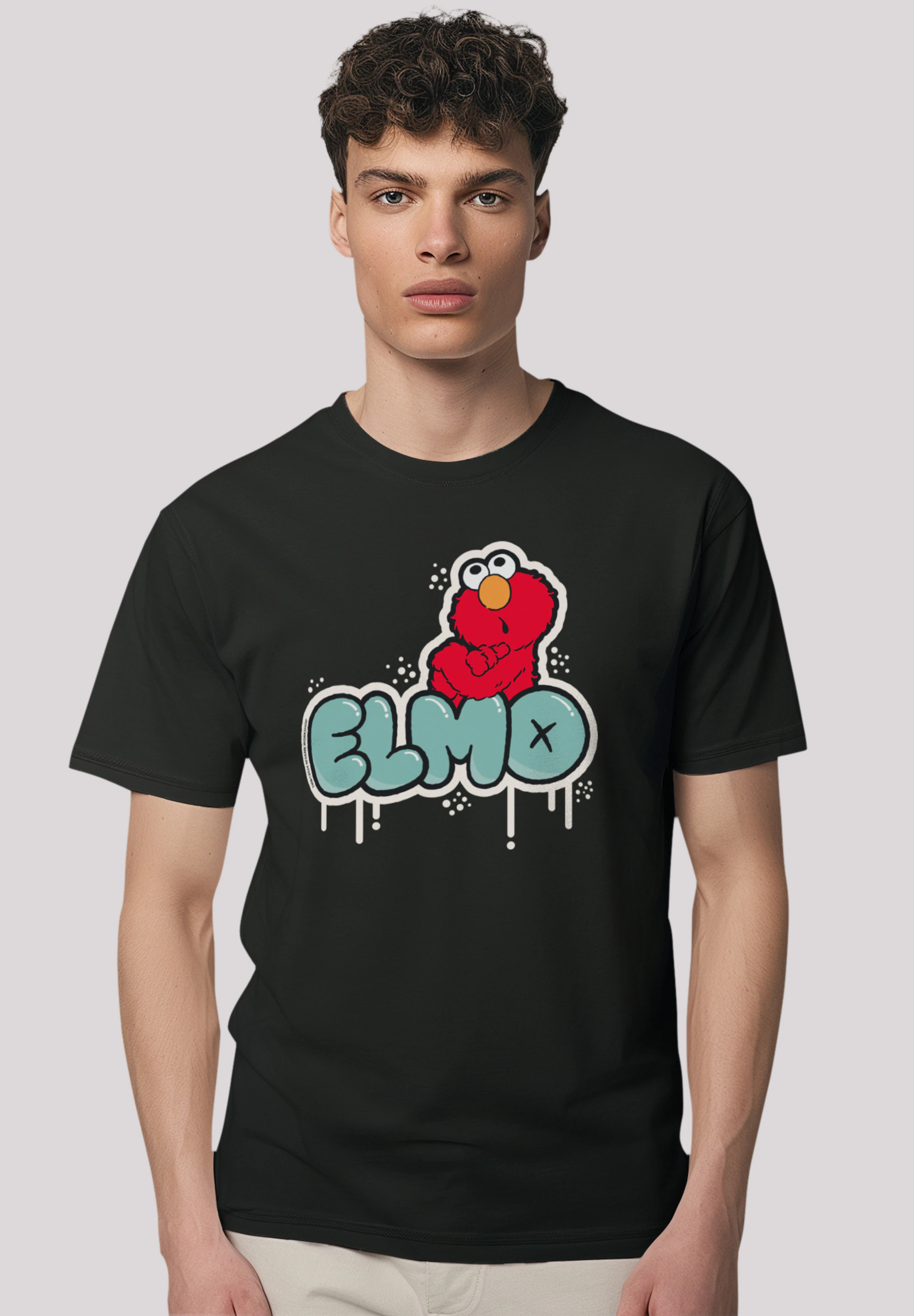 F4NT4STIC T-Shirt "Sesamstraße Elmo Graffiti", Premium Qualität,Nostalgie, günstig online kaufen