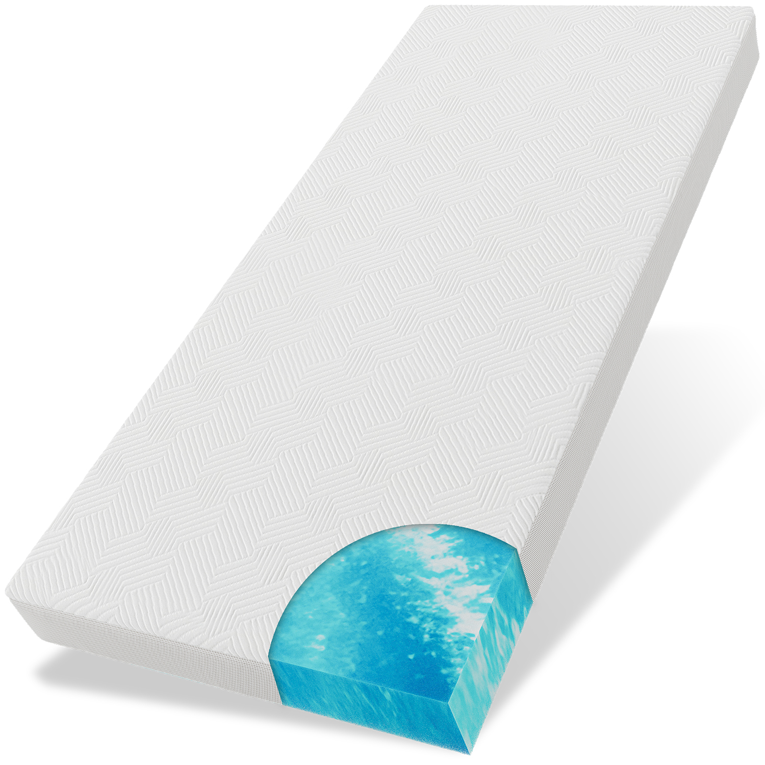 ELONEO Gel Topper Matratzenauflage 100 x 190 x 8 cm günstig online kaufen