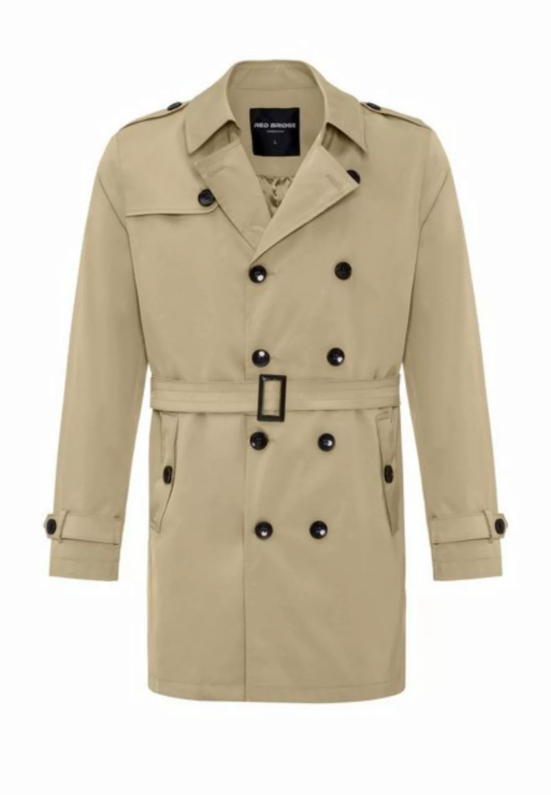 RedBridge Trenchcoat mit Gürtel und doppelreihigem Design Casual Doppelreih günstig online kaufen