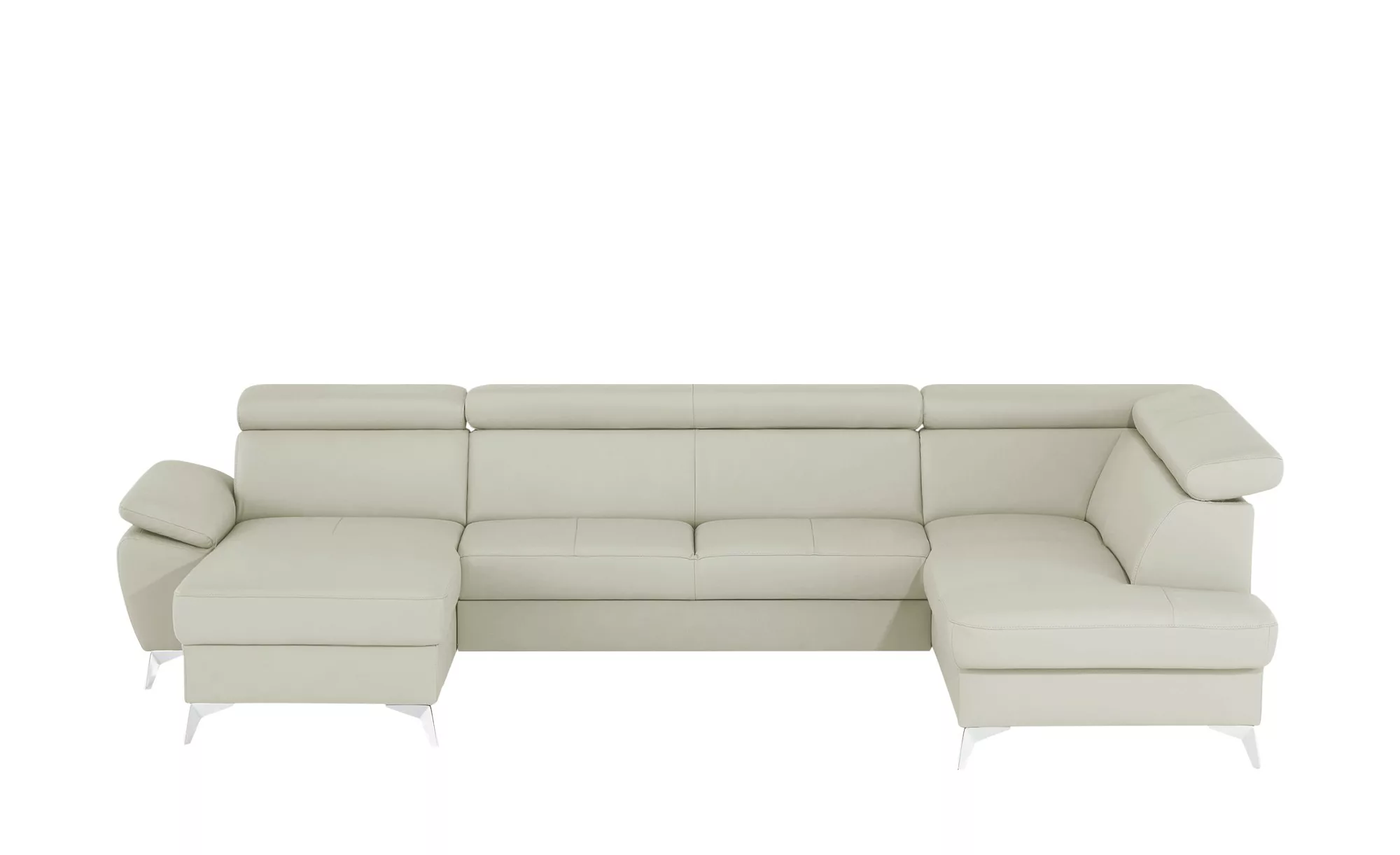 uno Wohnlandschaft  Apollo - grau - Polstermöbel > Sofas > Ledersofas - Möb günstig online kaufen