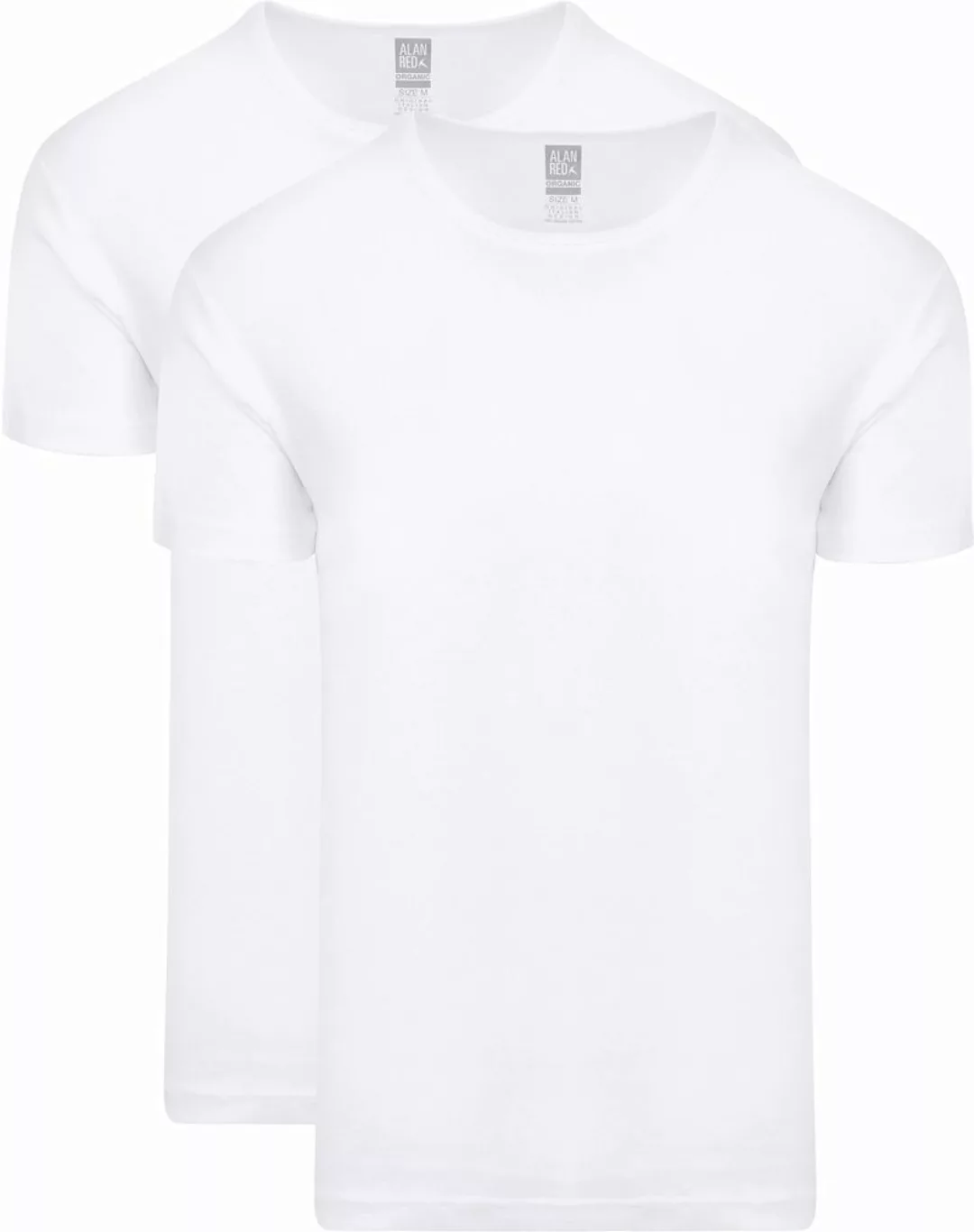 Alan Red Copenhagen T-Shirt Weiß 2er-Pack - Größe S günstig online kaufen