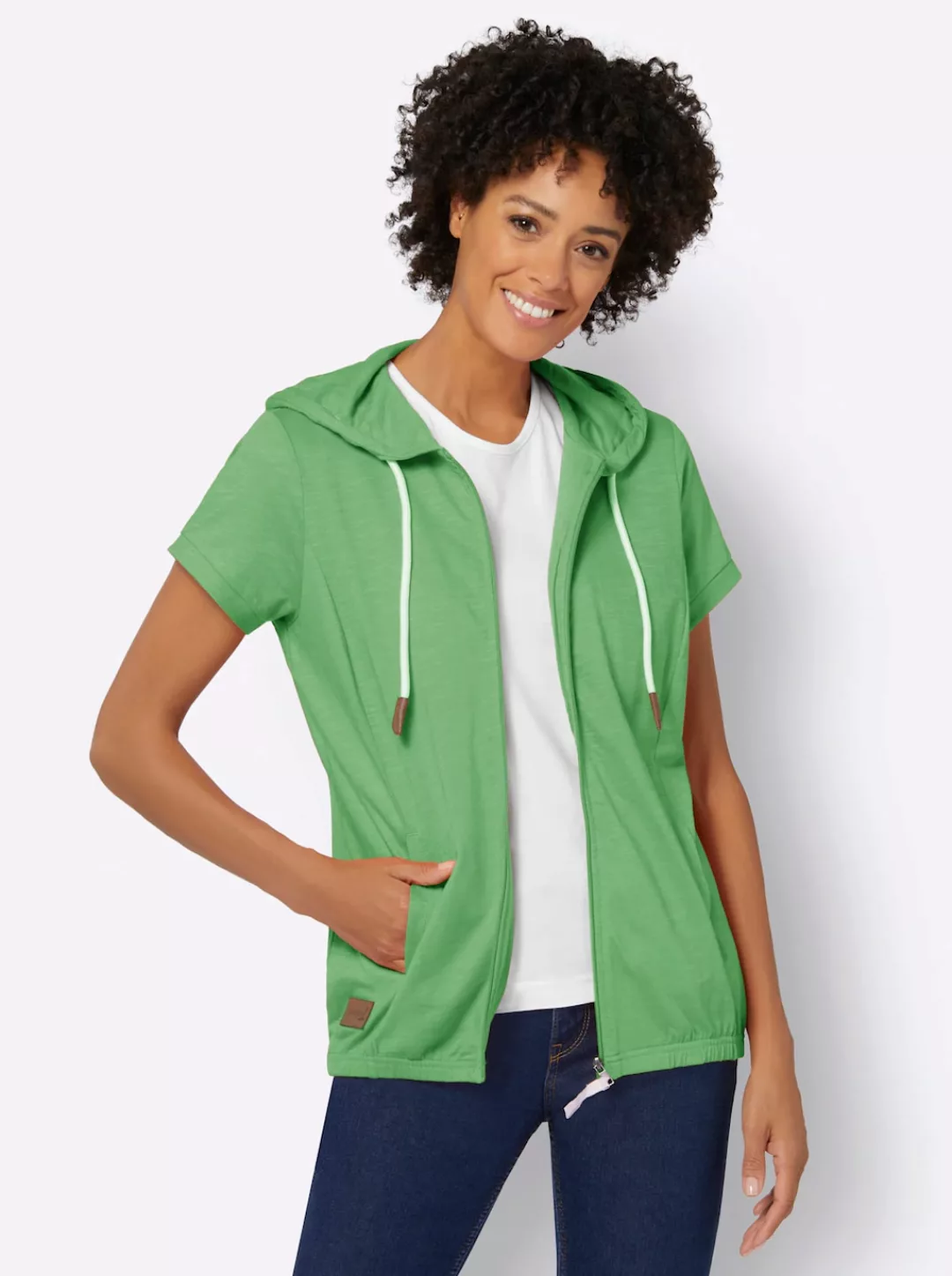 Casual Looks Shirtjacke "Sweatjacke", (1 tlg.) günstig online kaufen