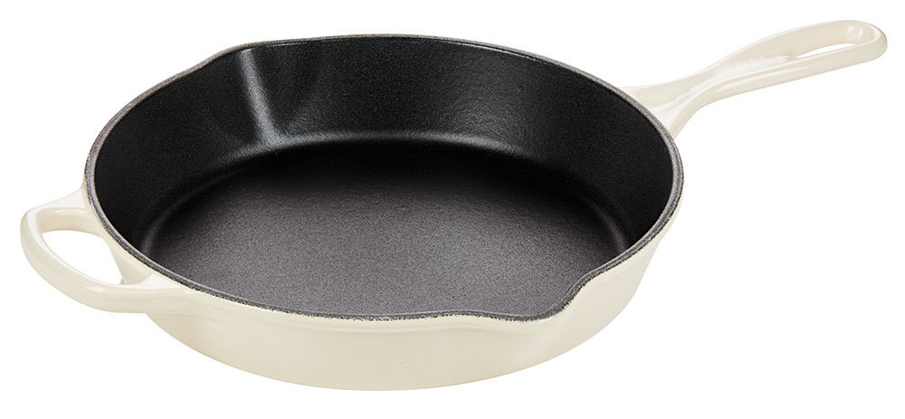 Le Creuset Brat- und Servierpfanne Signature Gusseisen Meringue 23cm günstig online kaufen