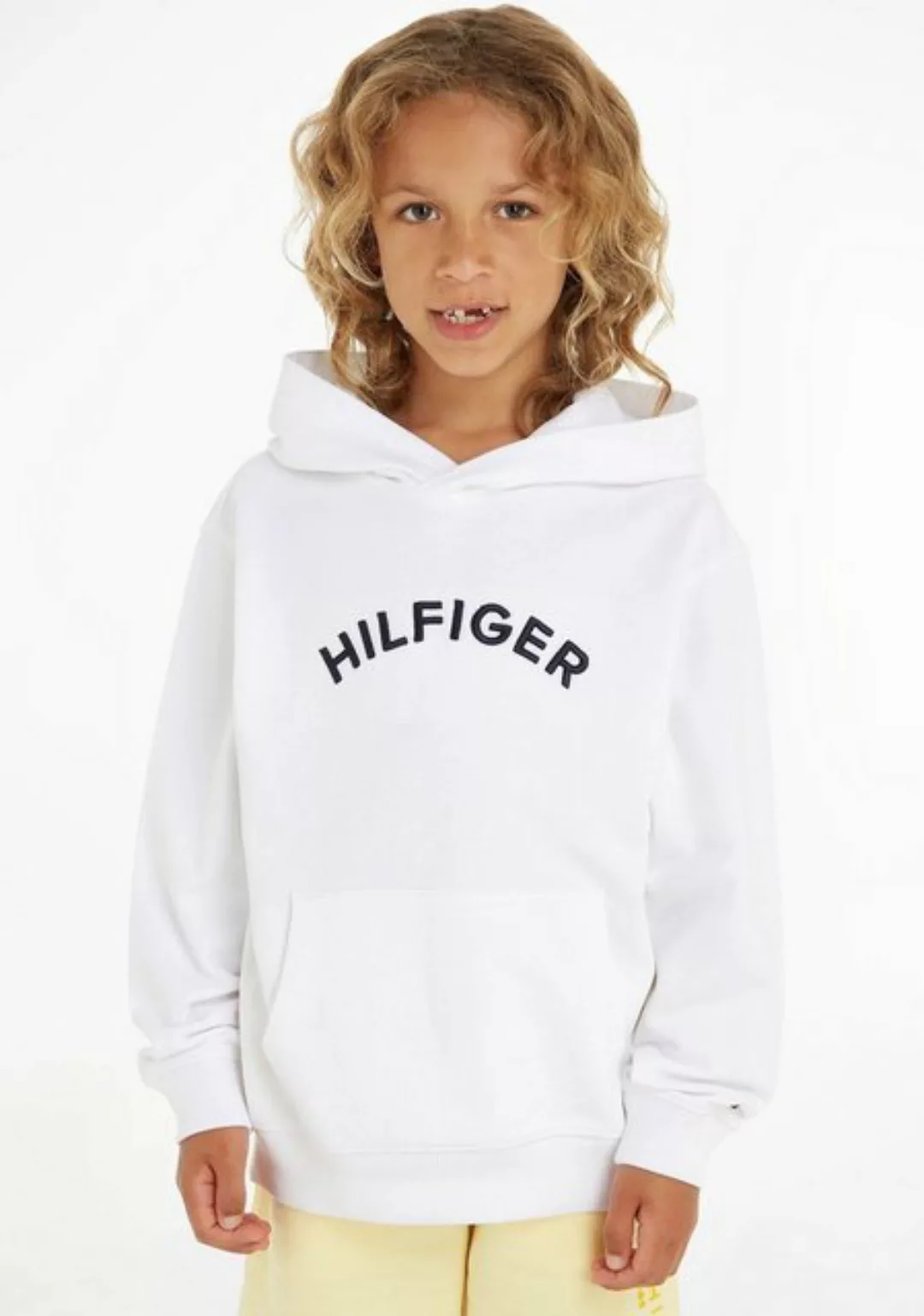 Tommy Hilfiger Kapuzensweatshirt U HILFIGER ARCHED HOODY mit Markenlabel günstig online kaufen