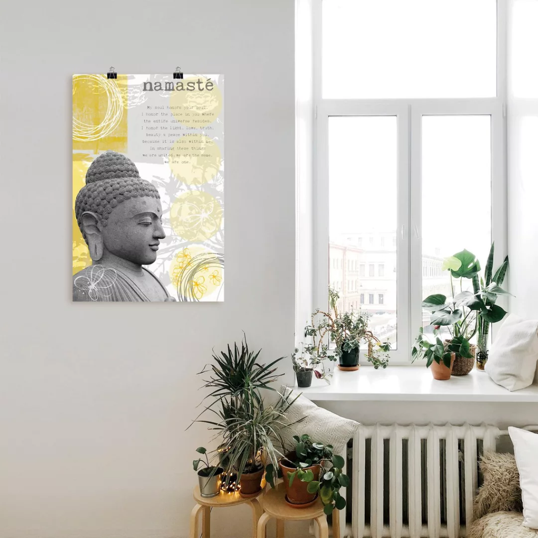 Artland Wandbild "Buddha I", Religion, (1 St.), als Alubild, Outdoorbild, P günstig online kaufen