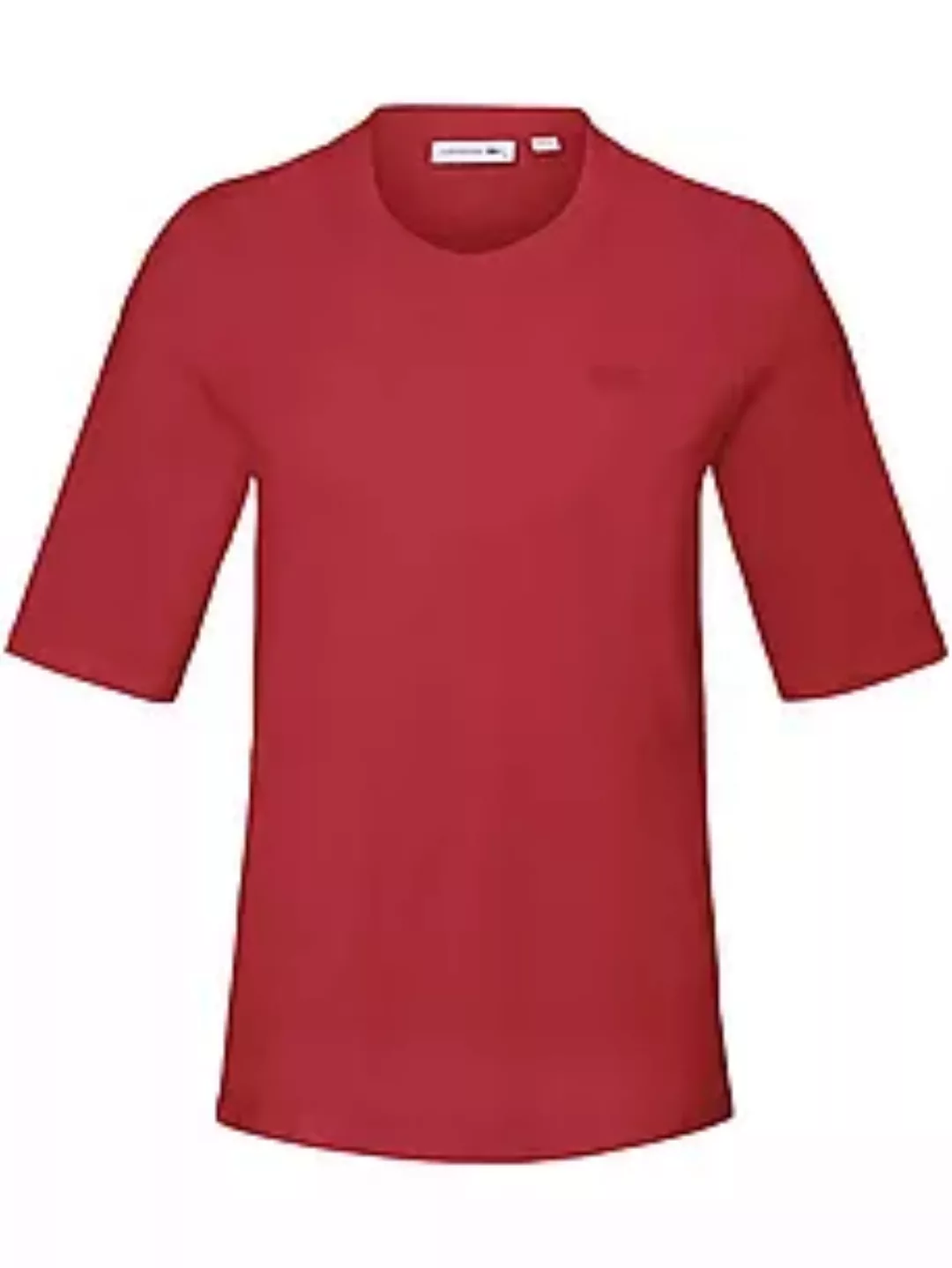 Rundhals-Shirt langem 1/2-Arm Lacoste rot günstig online kaufen