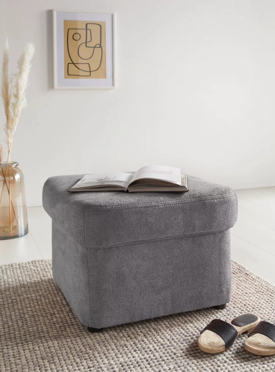 DOMO collection Hocker "Papenburg", in großer Farbvielfalt günstig online kaufen
