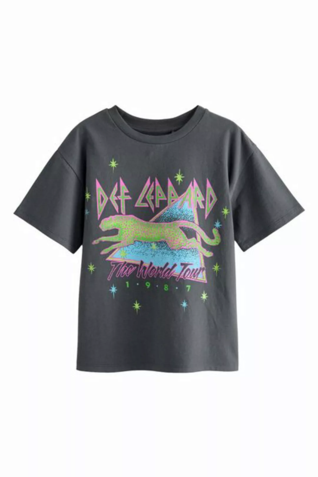 Next T-Shirt Offizielles Band-T-Shirt Def Leppard Baumwolle (1-tlg) günstig online kaufen