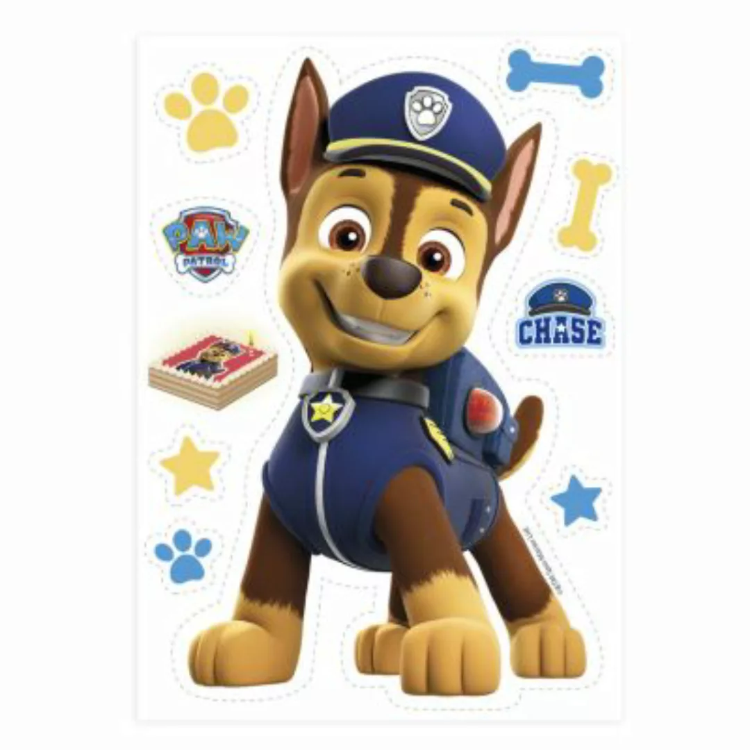 deKora Essbare Tortendeko Paw Patrol mit großem Polizeihund Chase günstig online kaufen
